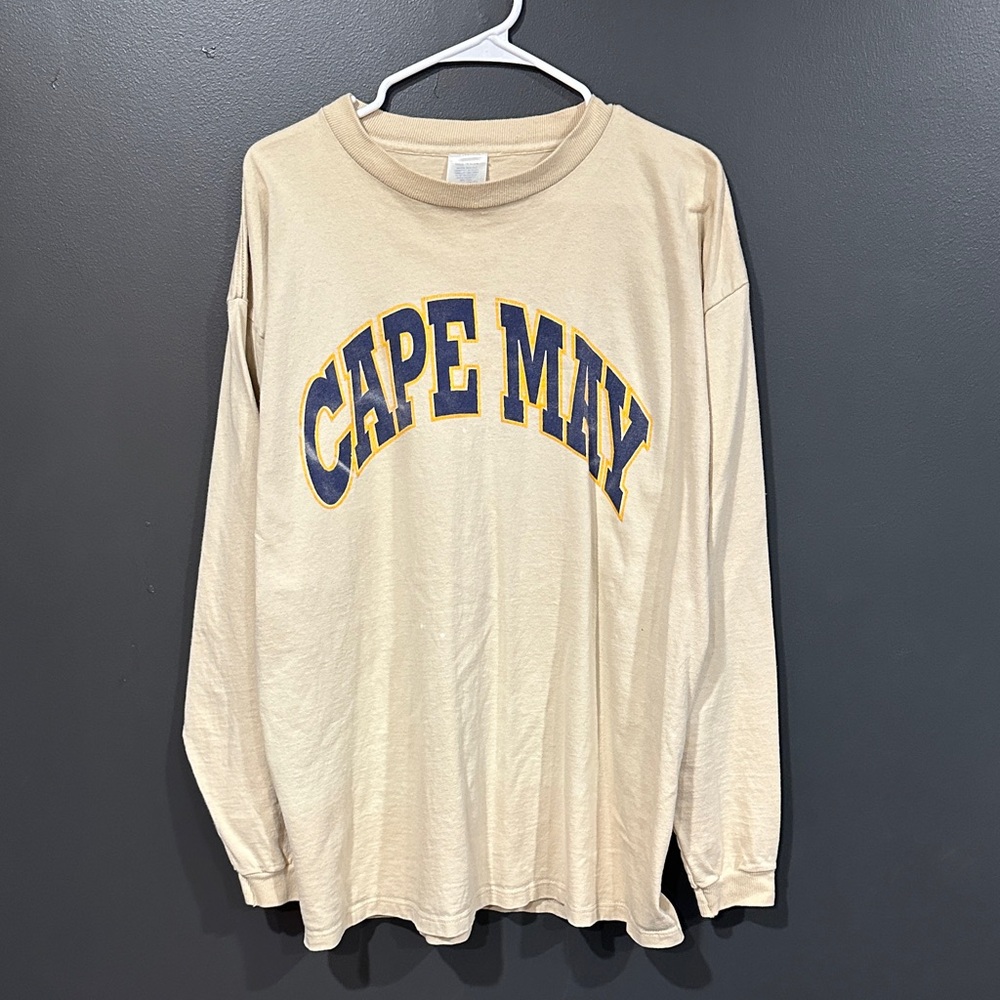 Cape May Cream Long Sleeve Shirt XL